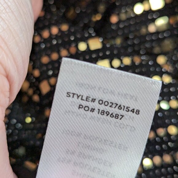 Lulu's Bettie Gold Metallic Long Sleeve Romper - Picture 6 of 12